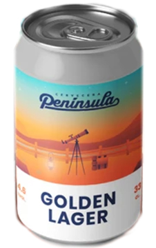 Península Golden Lager - Lúpulo y Amén